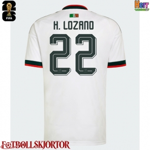 Mexiko Hirving Lozano #22 Bortatröja VM 2026 Kortärmad